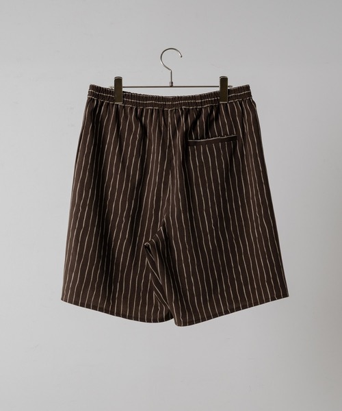 soerte ショートパンツ soerte パンツ HANDWRITTEN STRIPE HALF PANTS / ニュアンス