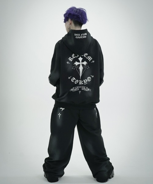 REFLEM（レフレム） パーカー 「REFLEM/レフレム」クロス刺繍ZIP