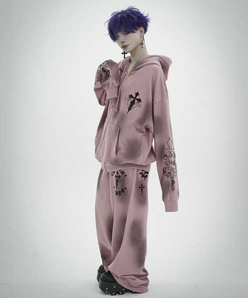 REFLEM（レフレム） パーカー 「REFLEM/レフレム」クロス刺繍ZIP
