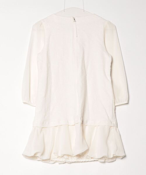 今期新作　TO BE CHIC カットソー　白　40サイズ TO BE CHIC 「TO CHIC」 7分袖カットソー 40 ホワイト
