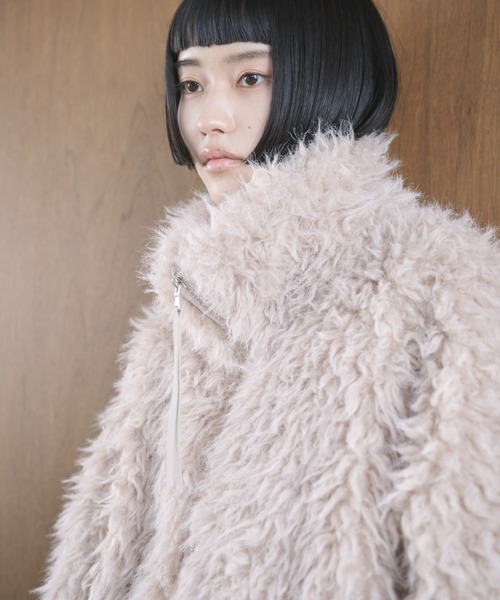 AIC. ブルゾン アウター シープファースタンドネックブルゾン