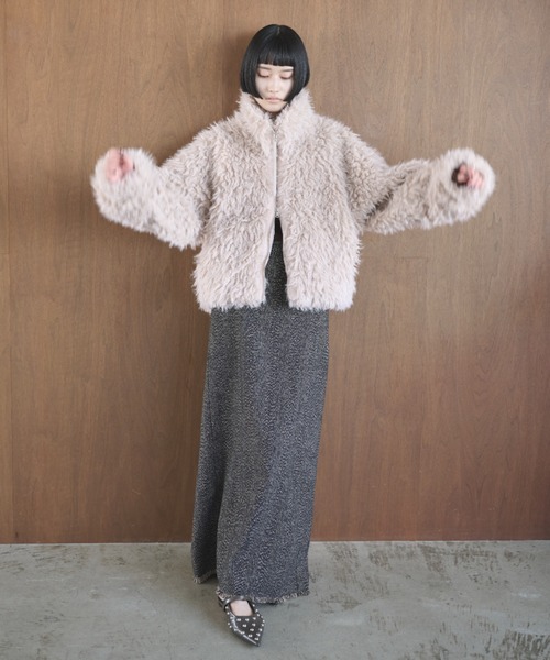 AIC. ブルゾン アウター シープファースタンドネックブルゾン