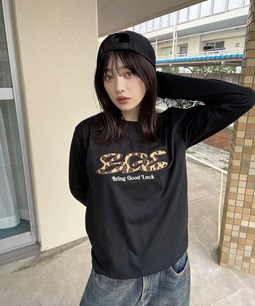 BGL tシャツ LEOPARD LOGO LS TEE / ヒョウ柄 / レオパード / 韓国