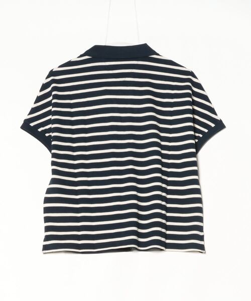 「TOMMY HILFIGER」 半袖ポロシャツ MEDIUM ブルー レディース_画像2