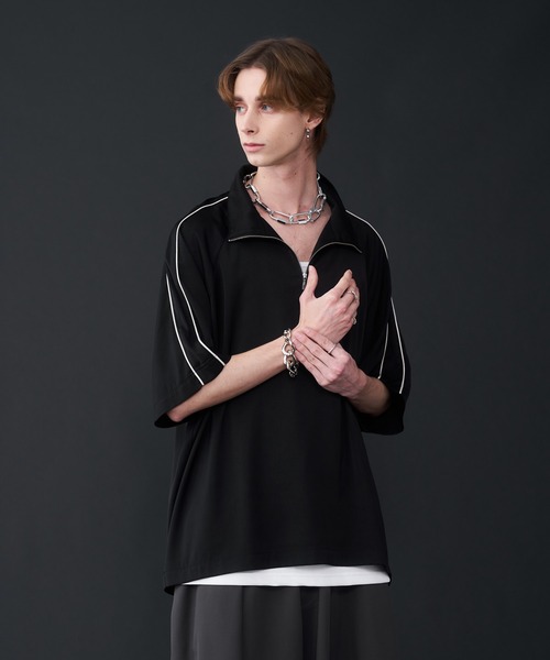 「KUUUPY」 半袖シャツ MEDIUM チャコールグレー メンズ_画像2