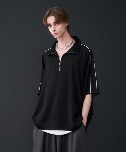 「KUUUPY」 半袖シャツ MEDIUM チャコールグレー メンズ_画像3