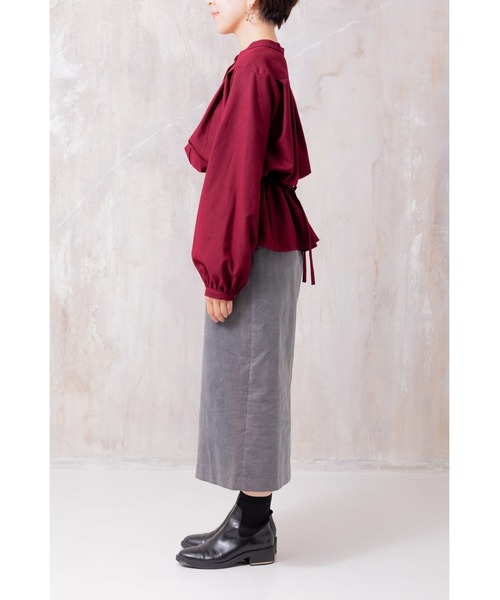 「Sakka」 「alcee」長袖ブラウス FREE レッド レディース_画像4