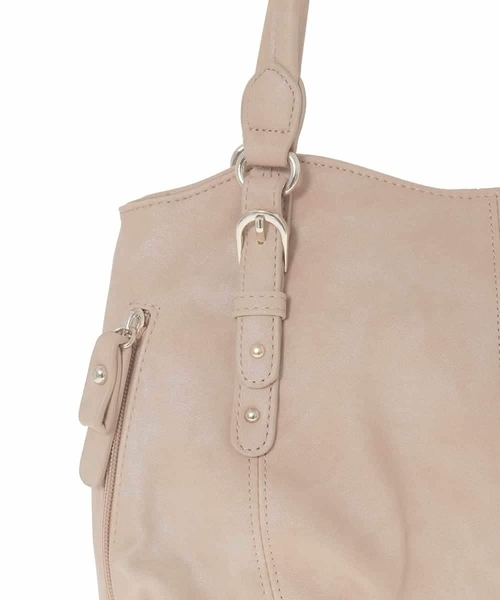 MK ミッシェルクラン バッグ（MK MICHEL  BAG）/[2WAY]シャイニーカラーベルトデザインラウンドトートバッグ MK MICHEL KLEIN（エムケー ミッシェルクラン） トートバッグ 「2WAY