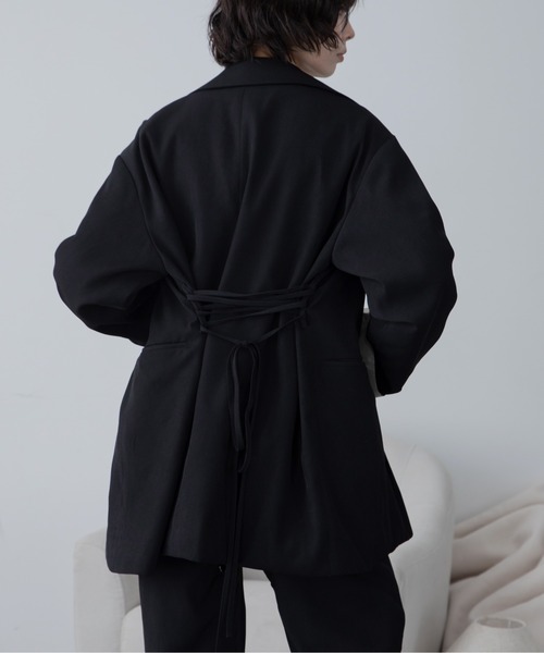 ジャケット テーラードジャケット チャイナボタンオーバージャケット