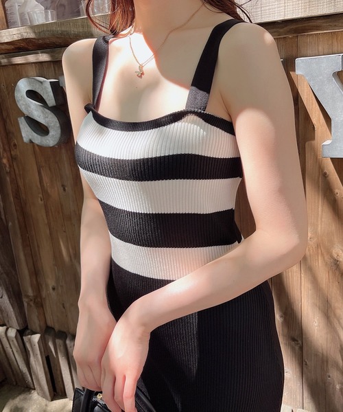 「MIIA」 ノースリーブワンピース FREE ベージュ系その他 レディース_画像5