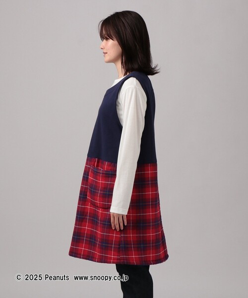 エプロン タータンチェック柄あったかチュニックエプロン/PEANUTS/Afternoon Tea Original Tartans | Afternoon Tea | 03