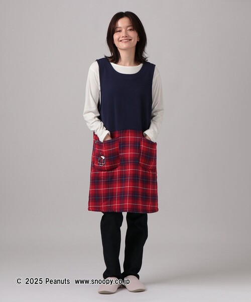 エプロン タータンチェック柄あったかチュニックエプロン/PEANUTS/Afternoon Tea Original Tartans | Afternoon Tea | 04