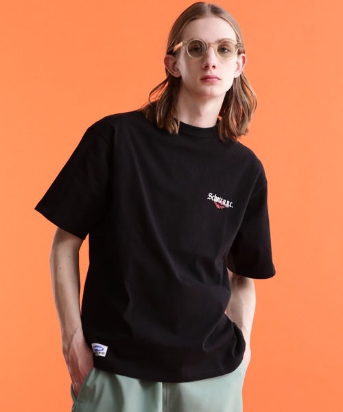 「schott」 半袖Tシャツ 2XL チャコールグレー メンズ_画像2
