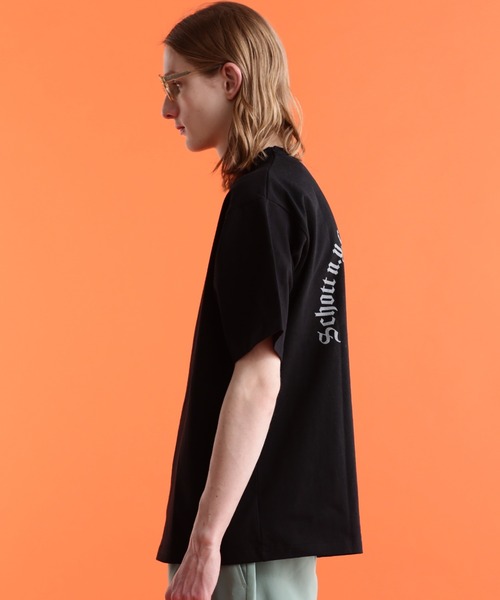 「schott」 半袖Tシャツ 2XL チャコールグレー メンズ_画像5