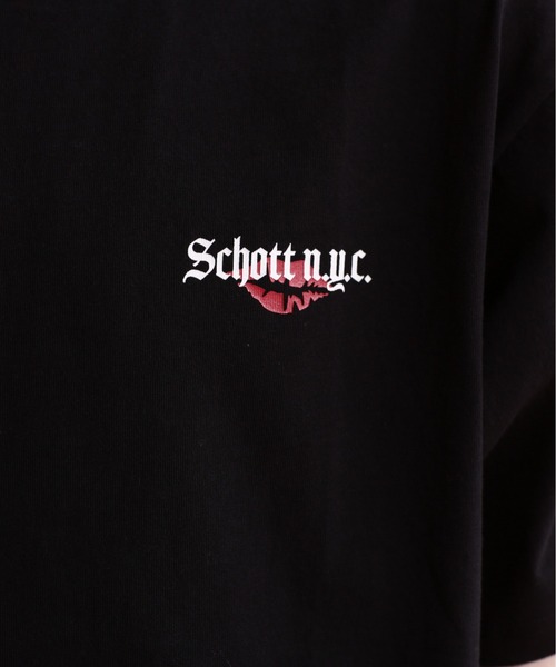 「schott」 半袖Tシャツ 2XL チャコールグレー メンズ_画像9