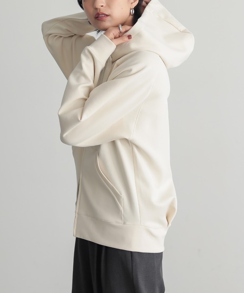 for/c（フォーシー） パーカー ダンボールふくらみシルエットパーカー