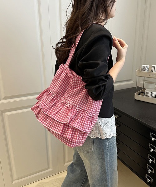FURLA♥︎ステイシーカサノバショルダーバック♥︎ギンガムチェック柄 FURLA ♥︎ステイシーカサノバショルダーバック♥︎ギンガムチェック柄