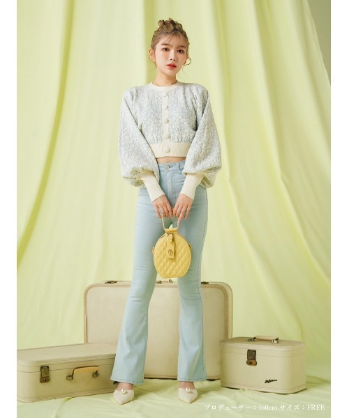 Darich（ダーリッチ） 長袖ニット FREE サックスブルー レディース