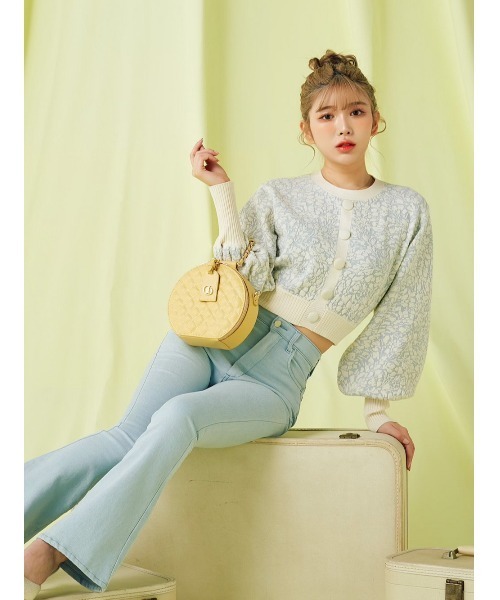 Darich（ダーリッチ） 長袖ニット FREE サックスブルー レディース