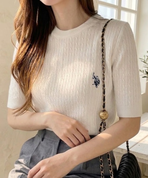U.S. POLO ASSN.（ユーエスポロアッスン） サマーニット ニット