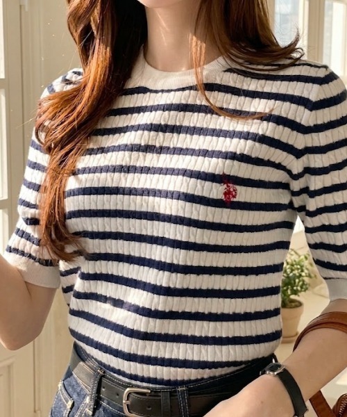 U.S. POLO ASSN.（ユーエスポロアッスン） サマーニット ニット