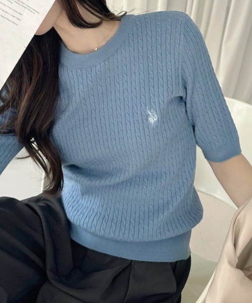 U.S. POLO ASSN.（ユーエスポロアッスン） サマーニット ニット