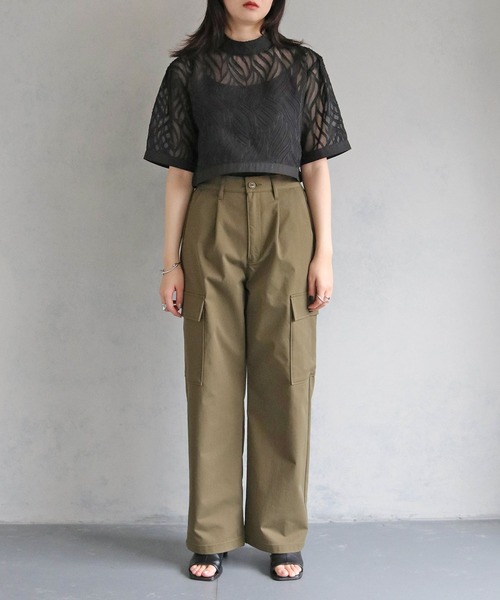 「cheriella」 半袖ブラウス M ブラック レディース_画像6