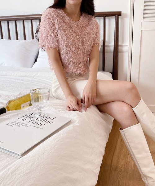 「by muni:r」 カーディガン FREE ピンク レディース_画像3