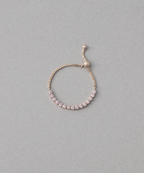 ete（エテ） 指輪 リング 「ラインストーン」 チェーンリング