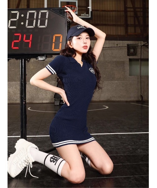 Darich（ダーリッチ） ニットワンピース FREE ネイビー レディース