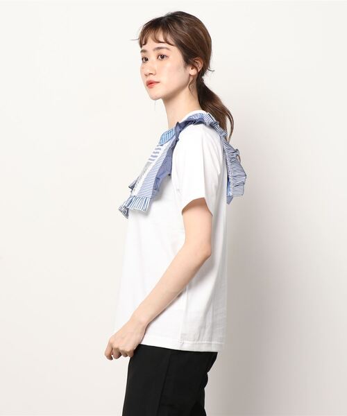 「BEAMS BOY」 半袖カットソー「TORI-TOコラボ」 M ブラック レディース_画像3