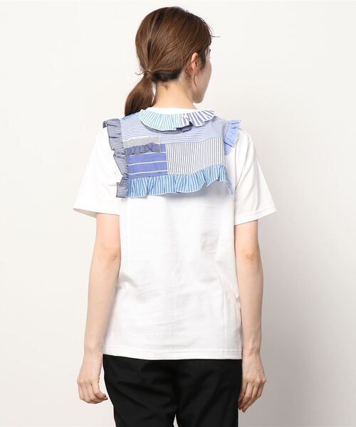 「BEAMS BOY」 半袖カットソー「TORI-TOコラボ」 M ブラック レディース_画像4