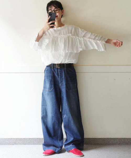 あやさま journalstandardluxe ワーク デニム パンツ JOURNAL STANDARD LUXE（ジャーナルスタンダード ラックス） ジーンズ