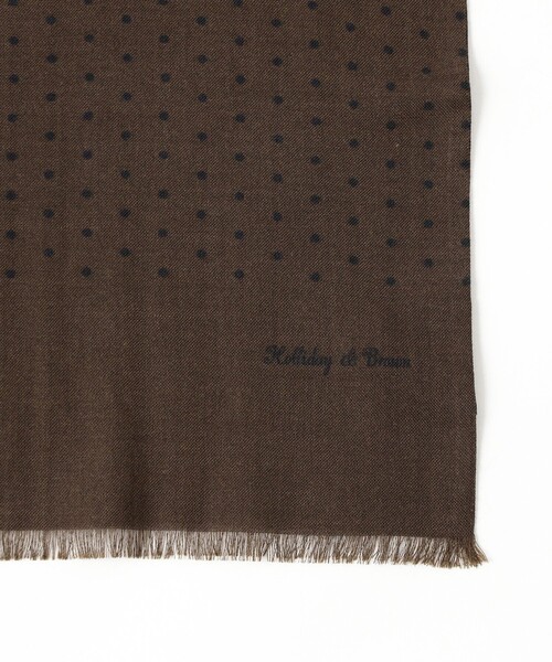 Holliday & Brown マフラー Holliday ＆ Brown / ウールシルク ドット