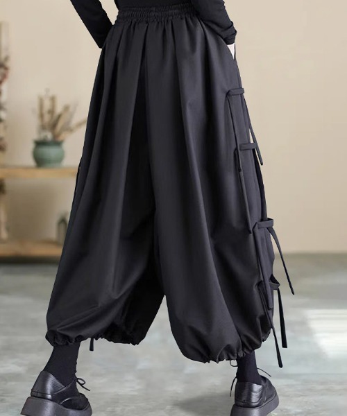 パンツ ShibariFlow和風クロップドバギーサルエルパンツ メンズ
