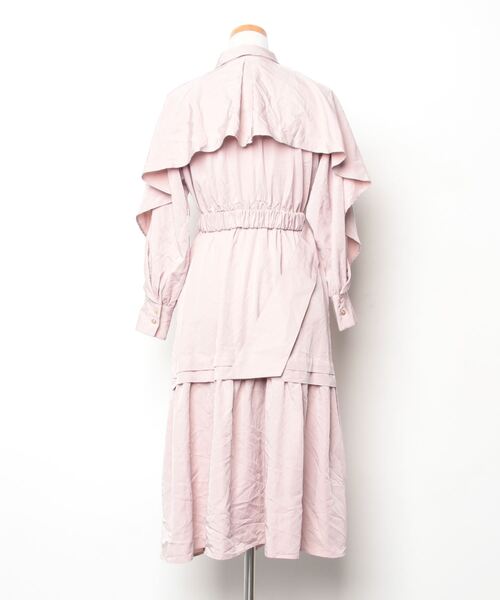 「Her lip to」 シャツワンピース S ピンク レディース_画像2