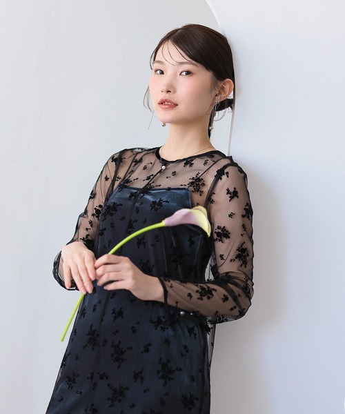 Kana パーティードレス ドレス 「kaene 別注カラー」フロッキーベロア