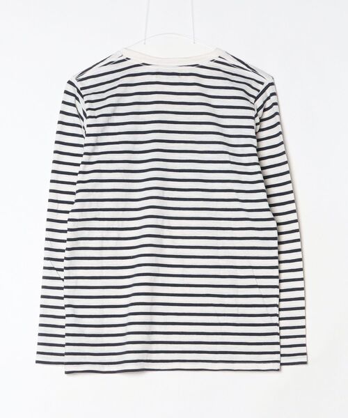 「NAVY」 ボーダー柄長袖Tシャツ M ネイビー メンズ_画像2