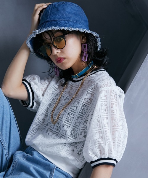 「GEVS.」 「SMILELAND」半袖Tシャツ 3L ブラック レディース_画像2