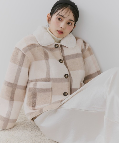 「TITTY&CO.」 ピーコート FREE ベージュ レディース_画像4