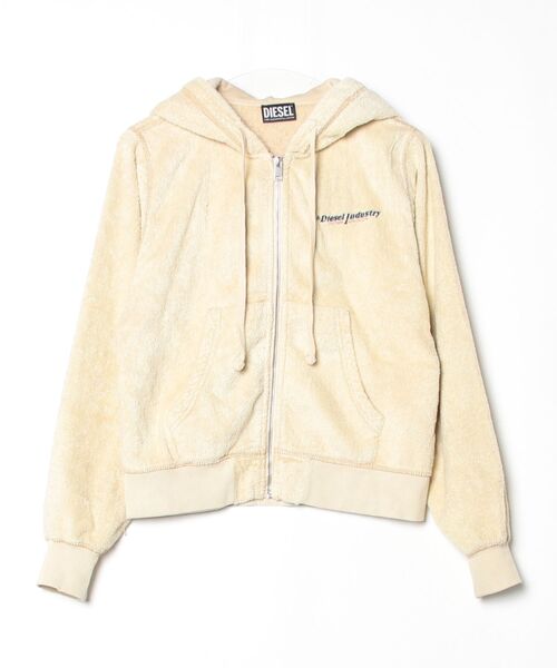 DIESEL（ディーゼル） ジップアップパーカー X-SMALL ベージュ メンズ