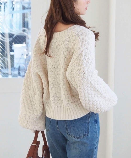 tiptop（ティップトップ） ニット セーター ポコポコ編前後2way