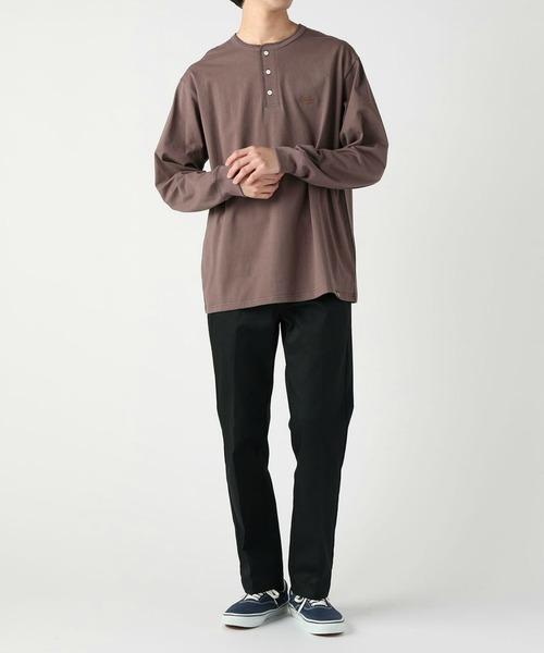 Dickies（ディッキーズ） tシャツ ヘンリーネック エンブレムTシャツ