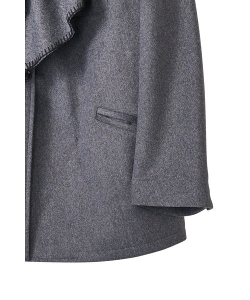 【未使用】knuth Marf muffler overlay jacket muffler overlay jacket(unisex)/black | KNUTH MARF