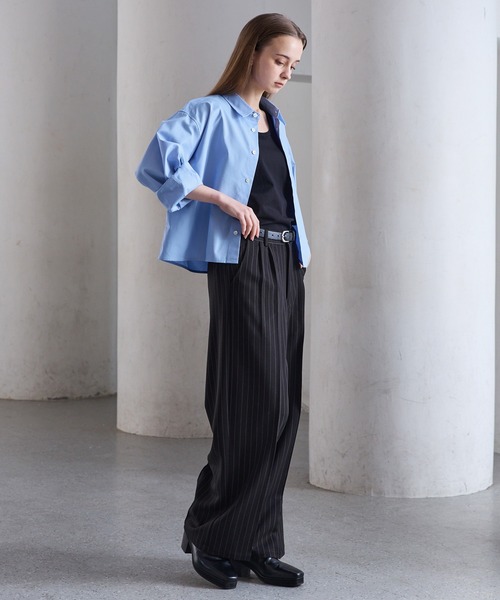 CLEL（クレイル） シャツ 「CLEL」Royal Oxford Cropped Shirt