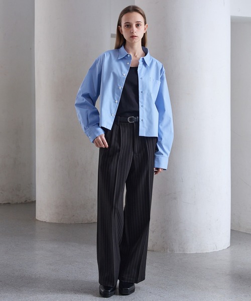 CLEL（クレイル） シャツ 「CLEL」Royal Oxford Cropped Shirt