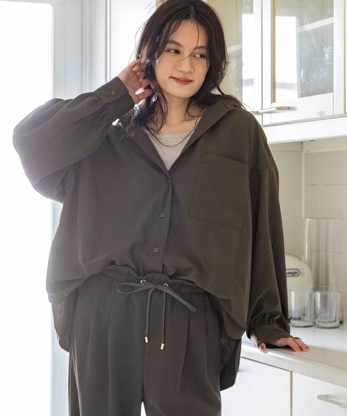 Elura（エルーラ） ブラウス シャツ アイロンいらずレギュラーシャツ 