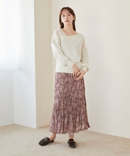 「Feroux」 長袖ニット F ブルー レディース_画像2