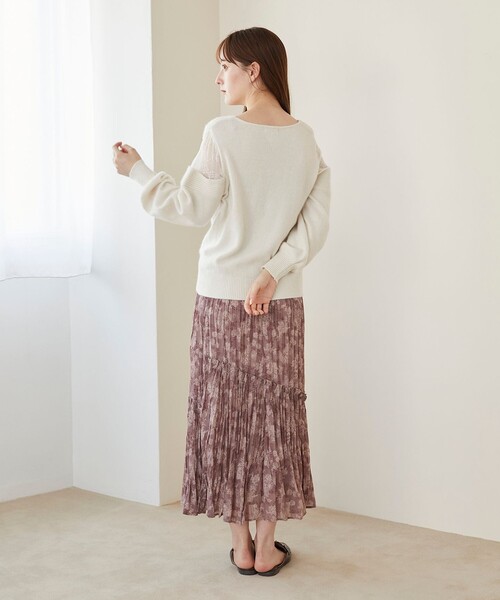 「Feroux」 長袖ニット F ブルー レディース_画像3