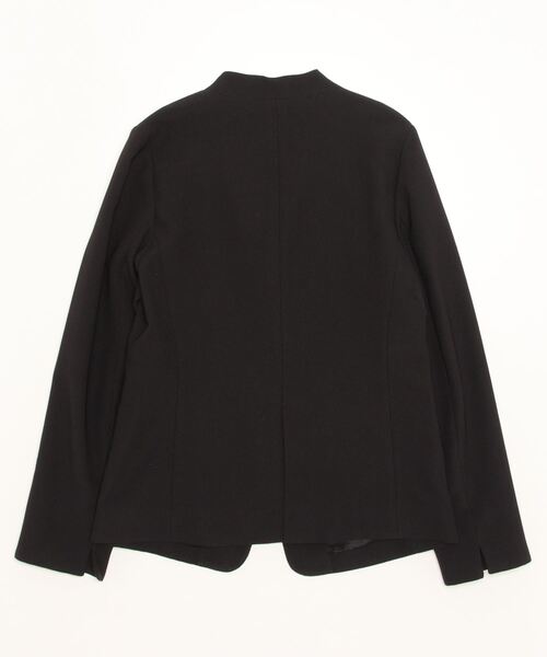 「B:MING by BEAMS」 ノーカラージャケット LARGE ネイビー レディース_画像2